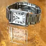 Cartier Tank Solo 3170 24mm x 31mm Ladies steel watch