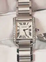 Cartier Tank Francaise 2384 Diamond 20mm Ladies - Image 2
