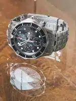 Omega Seamaster Professional Diver 213.30.42.40.01.001 41mm men's watch with a black dial and stainless steel strap.