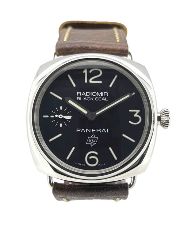 Panerai Radiomir PAM00380 Black Seal 45mm men's watch with a black dial and stainless steel case.