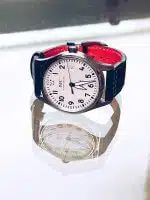 IWC Pilot Mark XViii IW327012 white dial and black leather strap