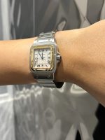 Cartier Santos Galbee 1566 18ct Gold 28mm - Image 2