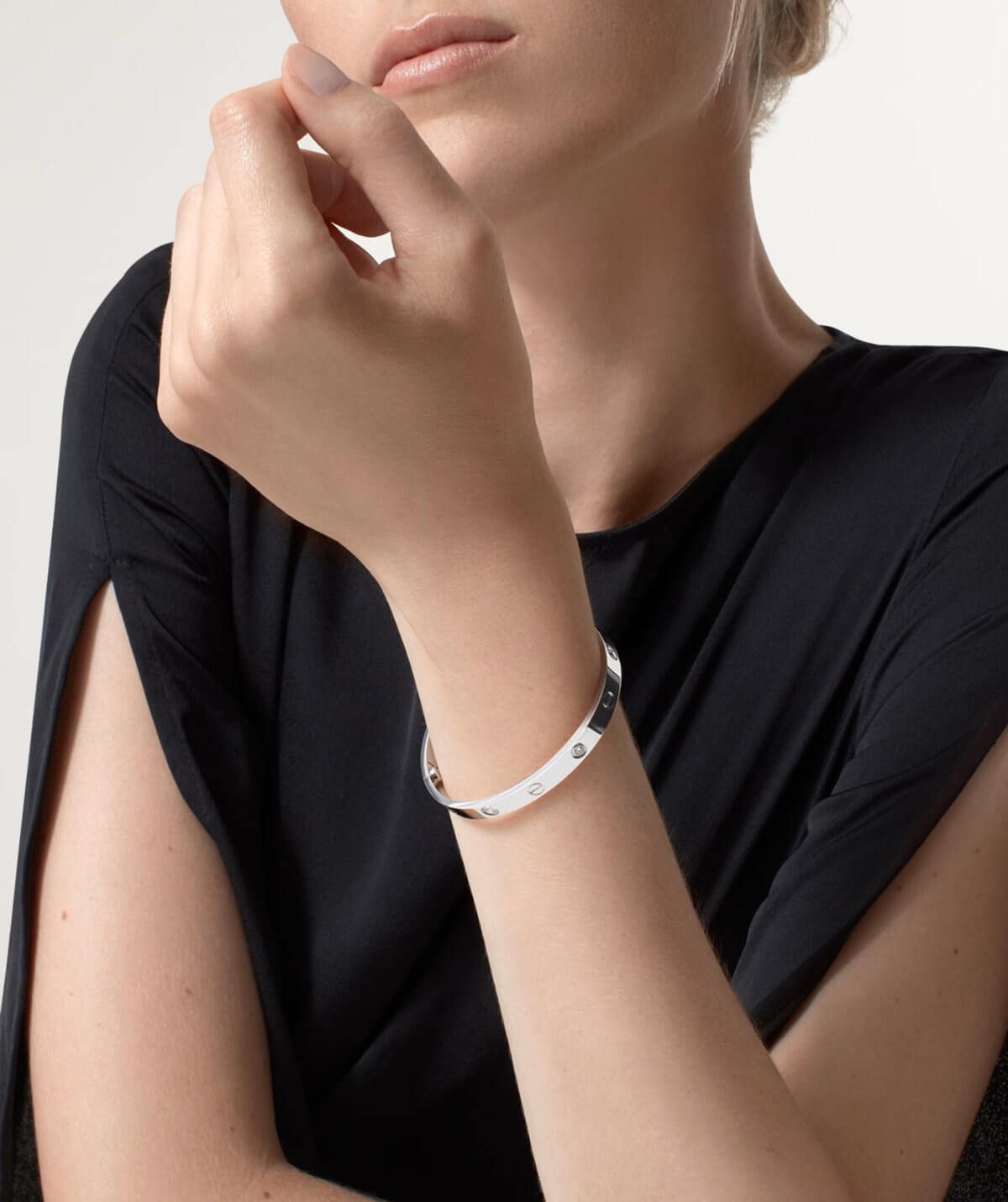 Cartier Love Bracelet 4 Diamonds Size 17 - Image 2