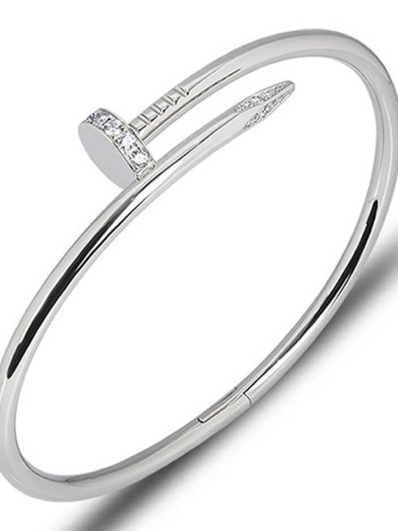 Cartier Just un Clou Diamond Bracelet Size 16 18k White