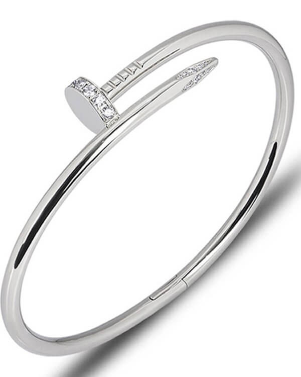 Cartier Just un Clou Diamond Bracelet Size 16 18k White