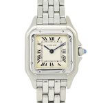 Cartier Panthere 132000C 22mm Ladies steel watch with ivory colour dial