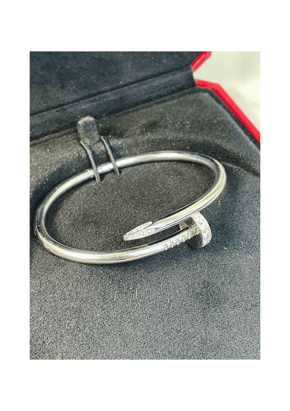 Cartier Just un Clou Diamond Bracelet Size 16 - Image 4