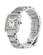 Cartier Tank Francaise 2384 Diamond 20mm Ladies Full Set - Image 5