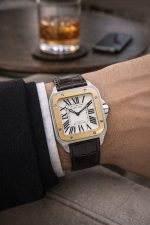 Cartier Santos 100 W20107X7 Rose Gold 33mm Men's Automatic - Image 6