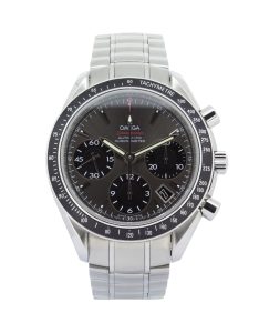 Omega Speedmaster Date 323.30.40.40.06.001 40mm case, rhodium grey dial, stainless steel bracelet, chronograph pushers