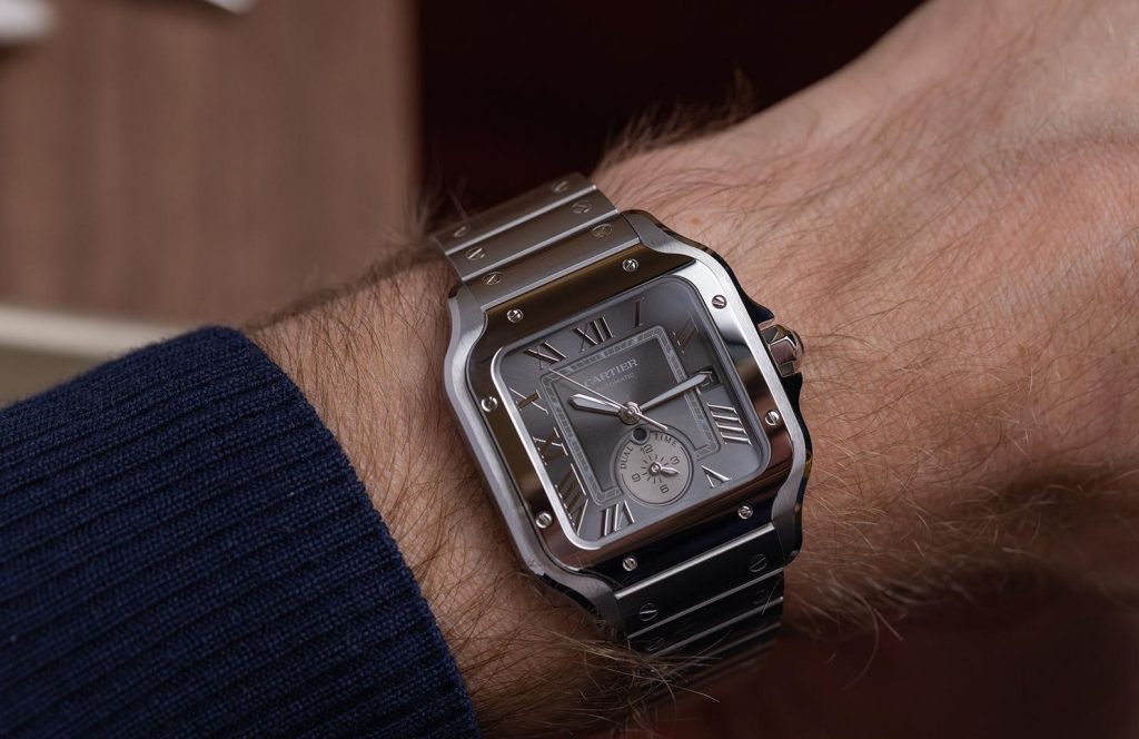 cartier santos mens wrist