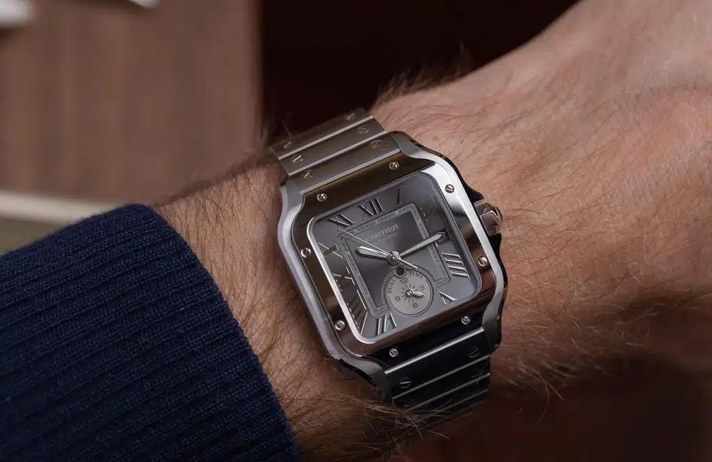 cartier santos mens wrist