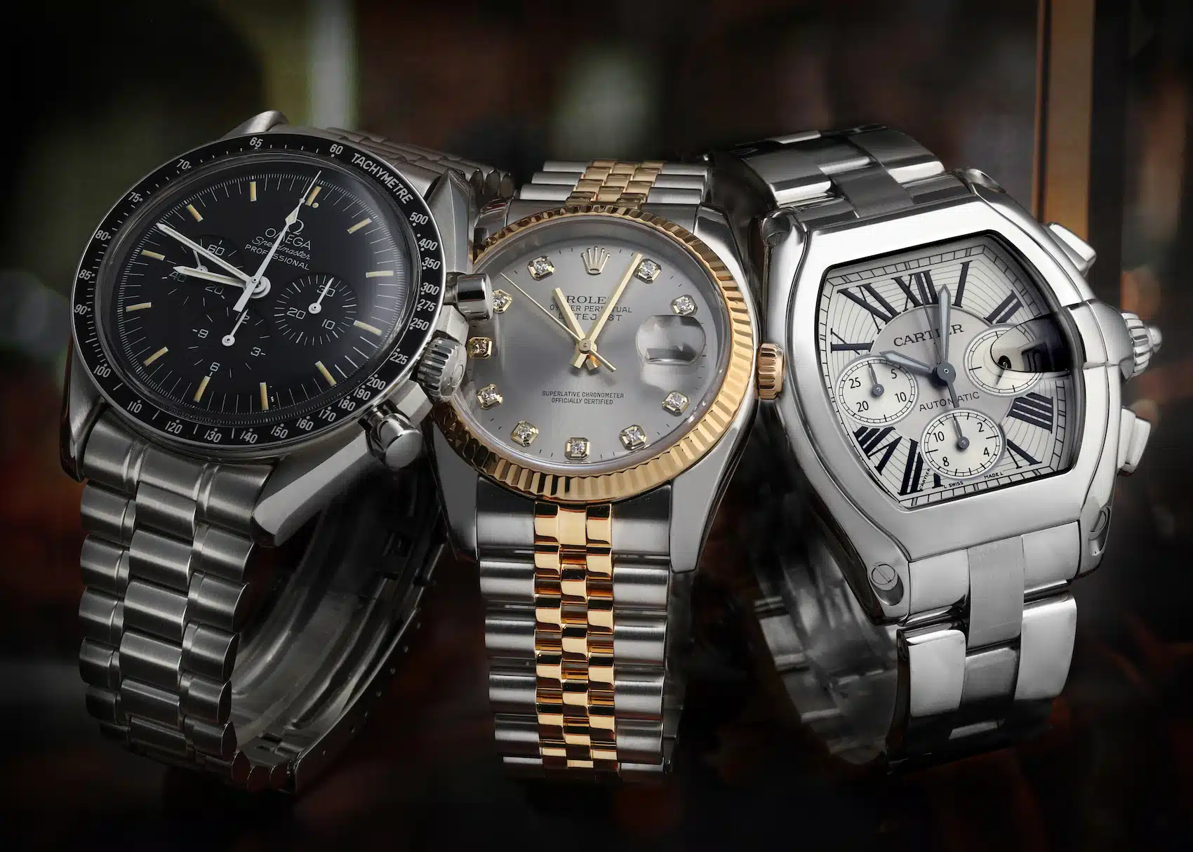 rolex omega and cartier