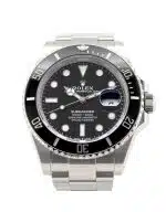 Rolex Submariner 126610LN 41mm case, black dial, uni directional bezel, screw in crown, oyster steel bracelet.
