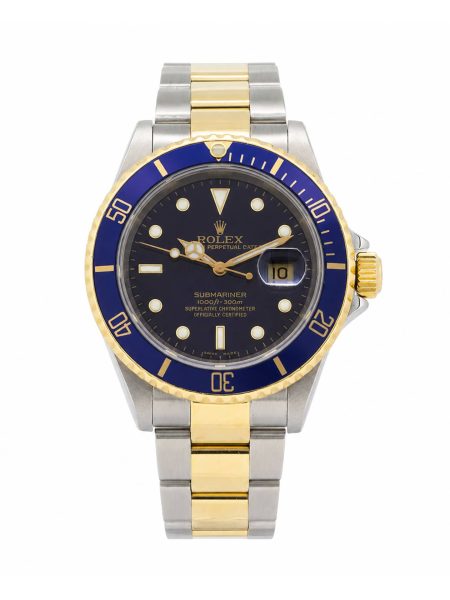 Rolex Submariner 16613 40mm. Steel and yellow gold with a blue dial.