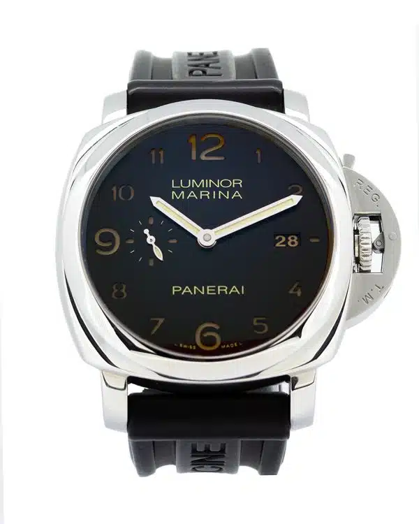 Panerai Luminor Marina 1950 PAM00359, black dial, 3 day power reserve, stainless steel case, rubber and leather straps.