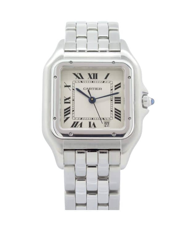 Cartier Panthere 1310 27mm, white dial, stainless steel case and bracelet.
