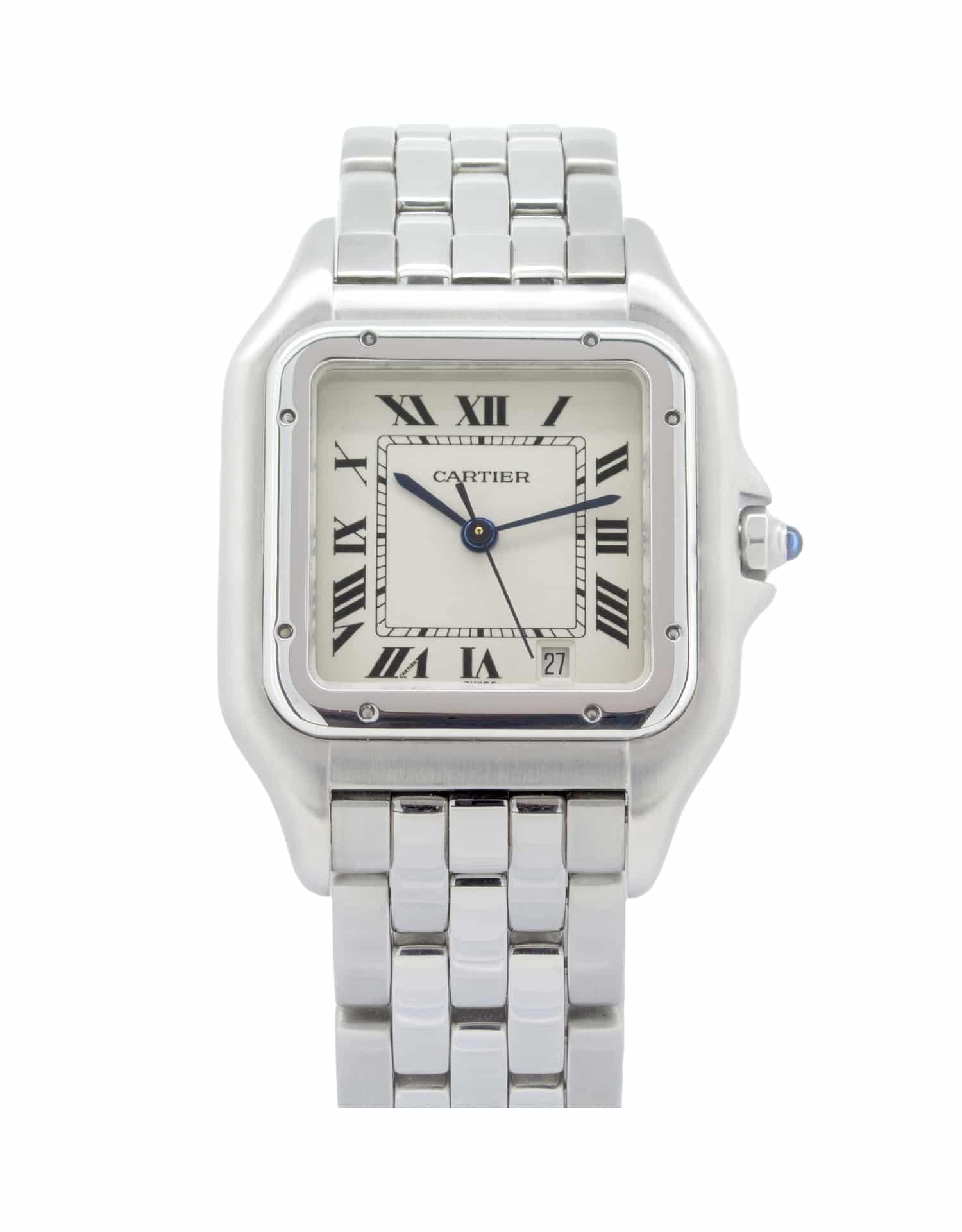 Cartier Panthere 1310 27mm, white dial, stainless steel case and bracelet.