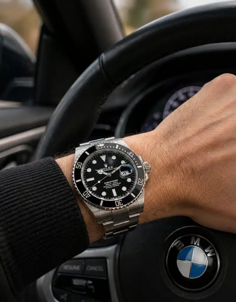 rolex submariner steel vs gold lifestyle image