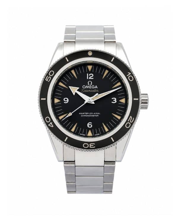 Omega Seamaster Heritage 233.30.41.21.01.001 41mm, vblack dial, black bezel, stainless steel bracelet, exhibition caseback.