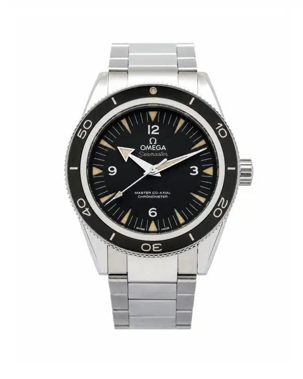 Omega Seamaster Heritage 233.30.41.21.01.001 41mm, vblack dial, black bezel, stainless steel bracelet, exhibition caseback.